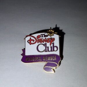 Disney Club Inaugural Member Limited Edition Pin; Vintage Disney